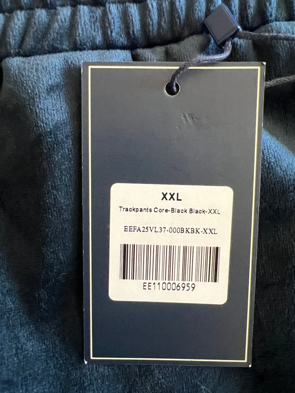 NWT Eric Emanuel Velour Track Suit Track Pants and Jacket Set Navy Men's XXL